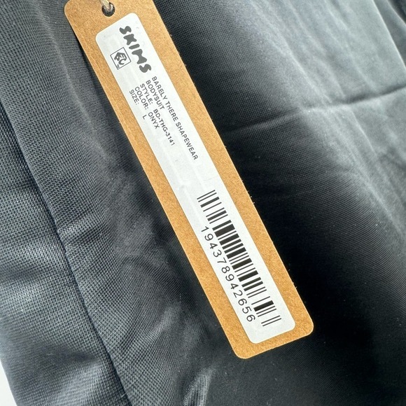 Skims Barely There Shapewear Bodysuit Onyx Black Size L NWT - Picture 10 of 11